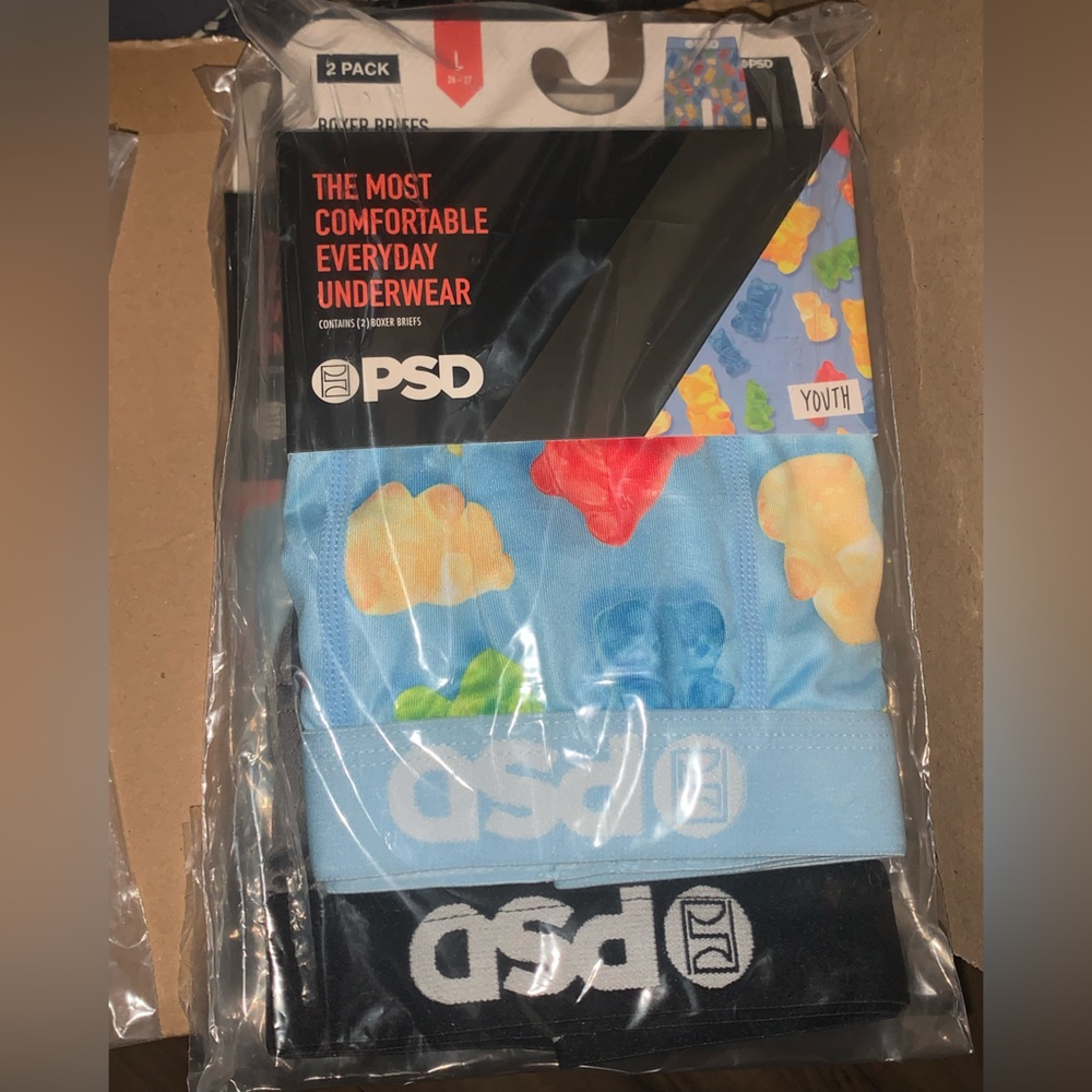 PSD Boxer briefs with Vibrant Design 2 pk